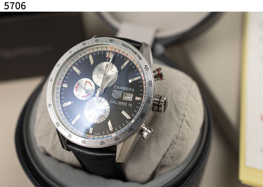 태그*** [TAG Heuer] 수입고급 까레라 칼리버16 블랙다이얼 그랜드 실버