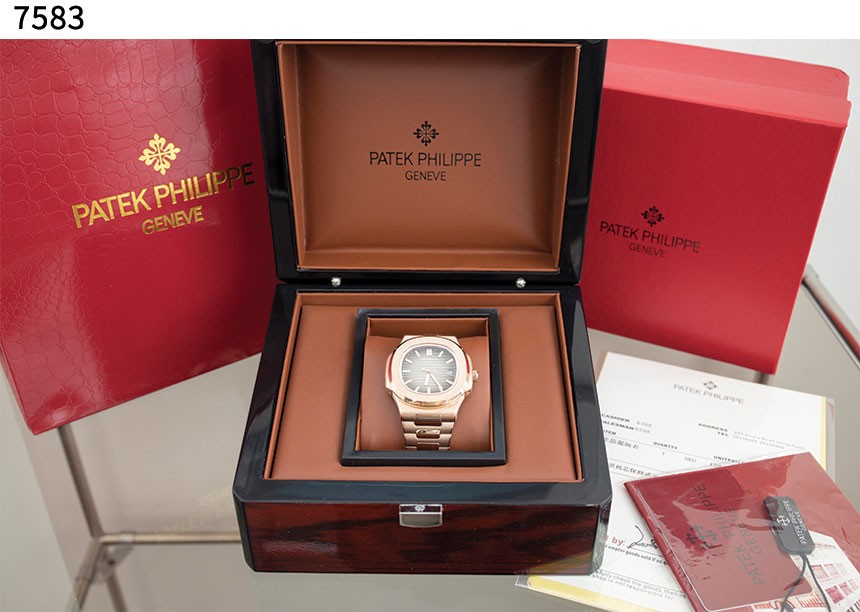 파*** [Patek Philippe] 수입고급 노틸러스 로즈골드 금통 7583